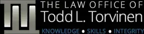 A logo for the law office of todd torvinen