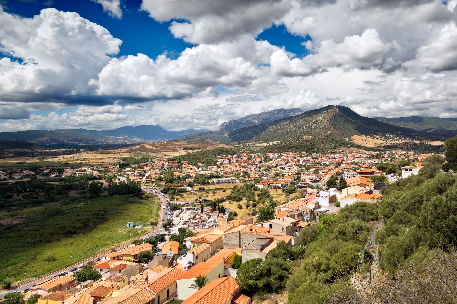 Vista dal Bed and Breakfast a Posada, Nuoro, Sardegna