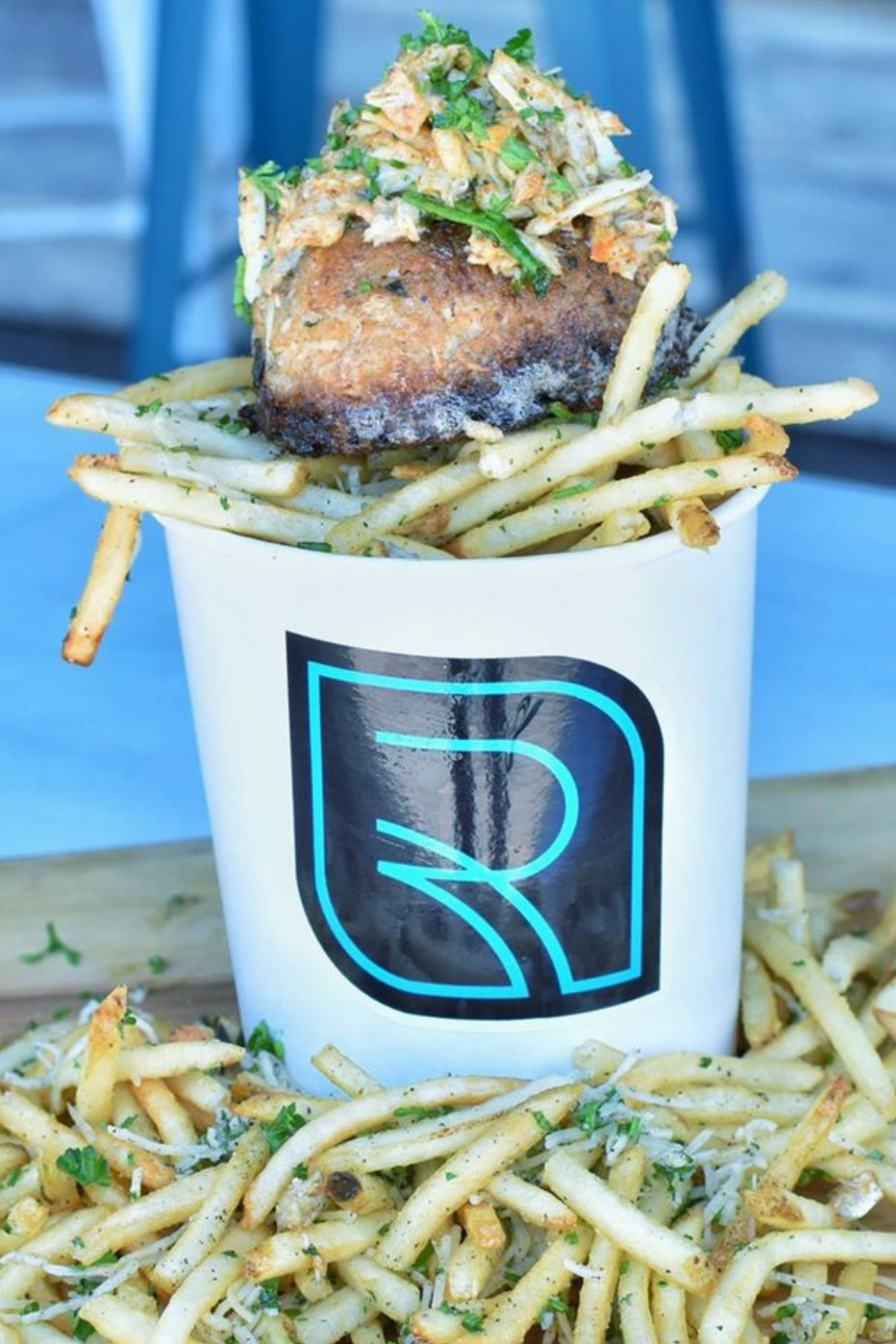 Raw and Refined bucket of fries