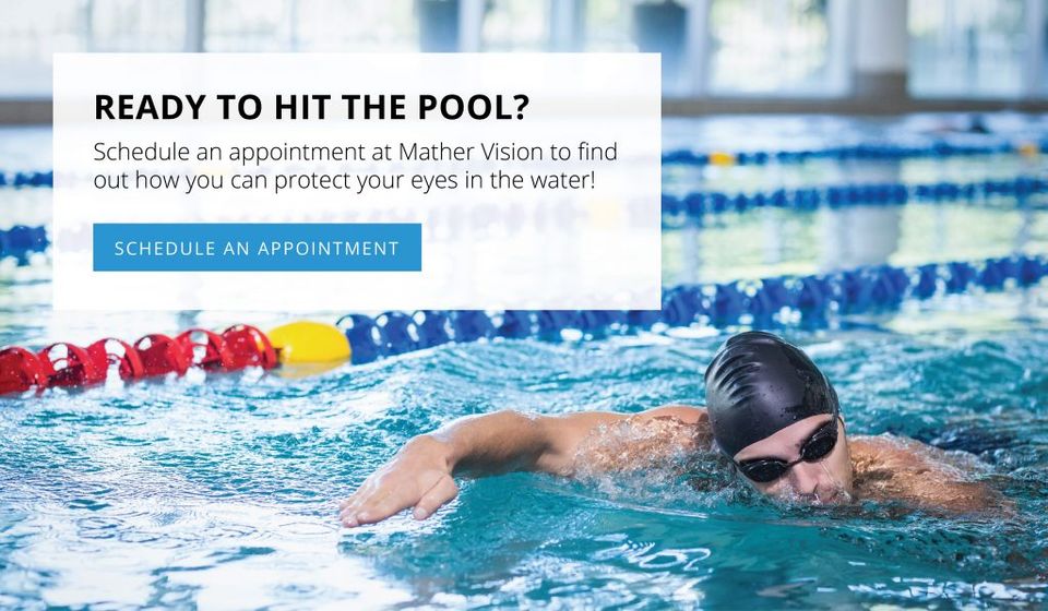 Eye Vision Testing — Man in Olympic Swimming Pool in Lafayette, IN