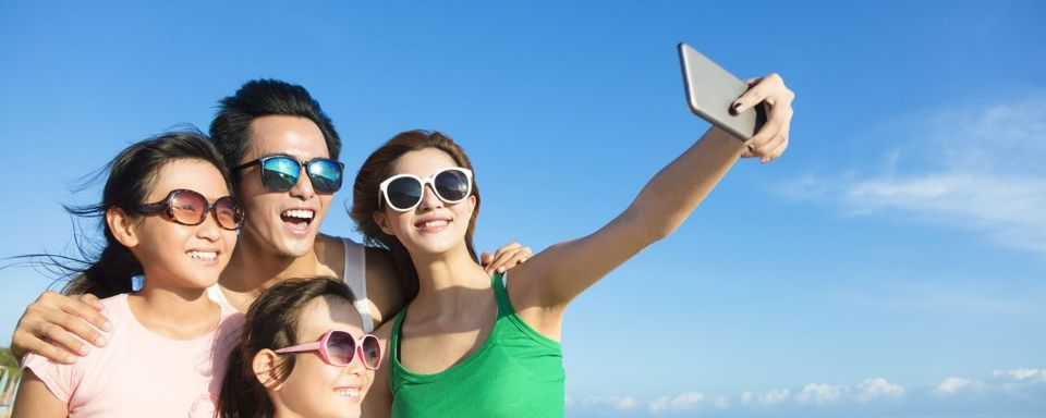 Prescription Sunglasses — Family Selfie in Lafayette, IN