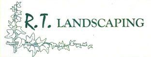 R T landscaping company logo