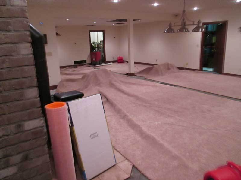 Water Damage: Cleanup In Progress
