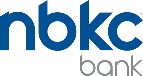 The nbkc bank logo is blue and white on a white background.