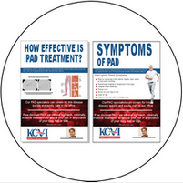 A poster about how effective is pad treatment and symptoms of pad.