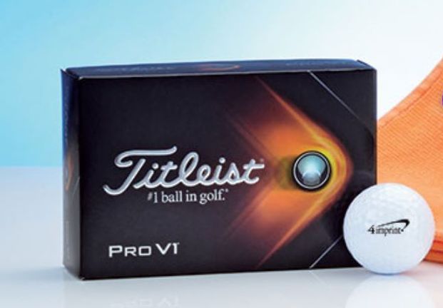 A box of titleist pro vi golf balls