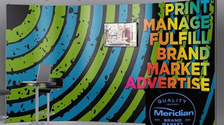 A colorful wall with the words