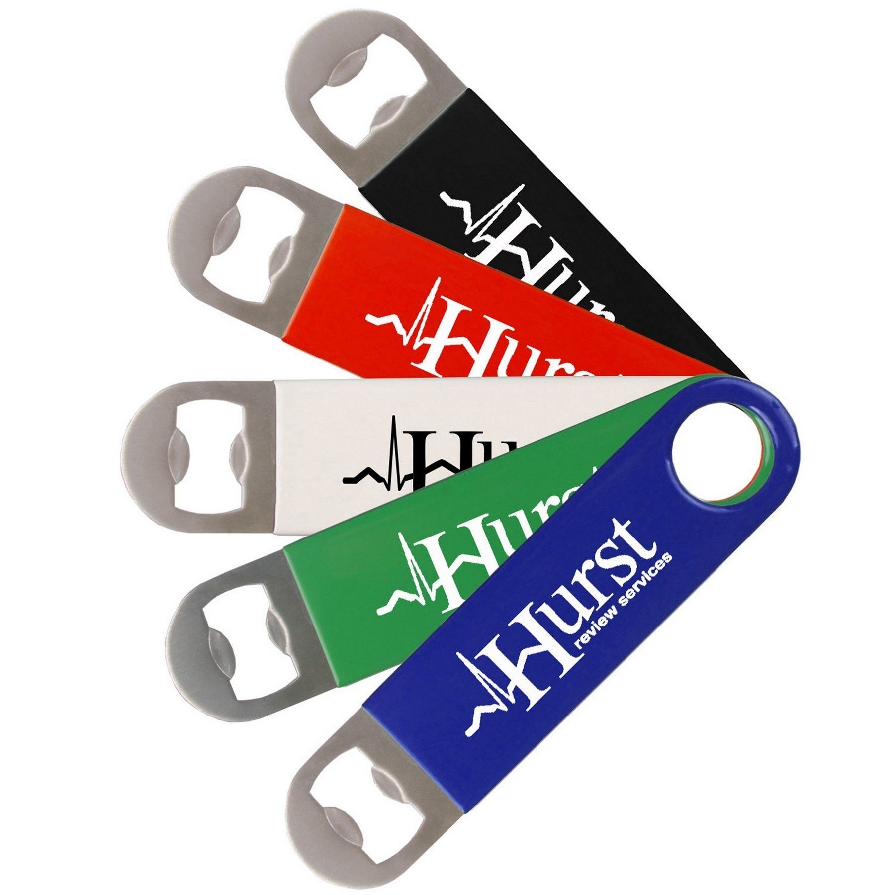 A bottle opener with the word hurst on it