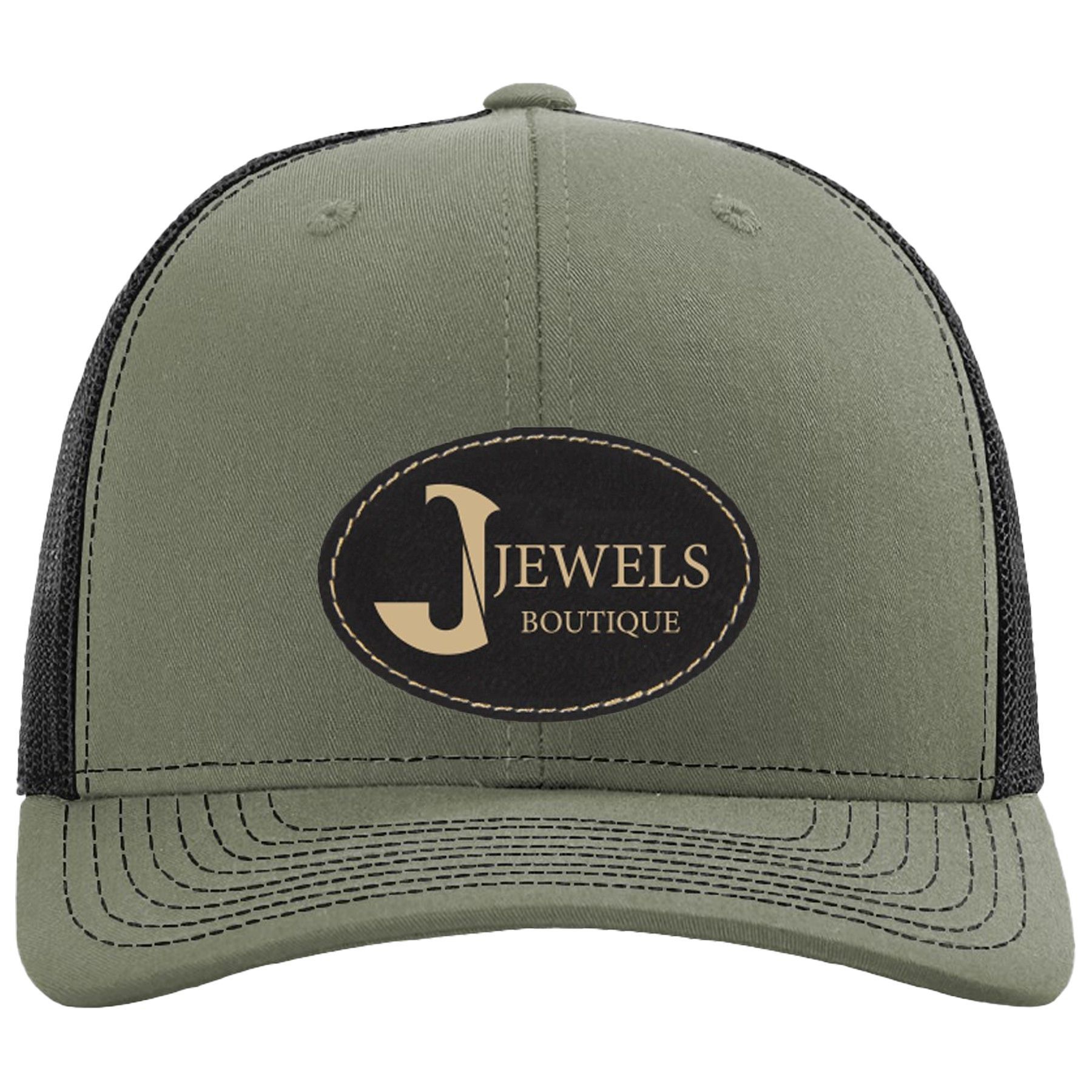 A baseball cap with a patch that says jewels boutique