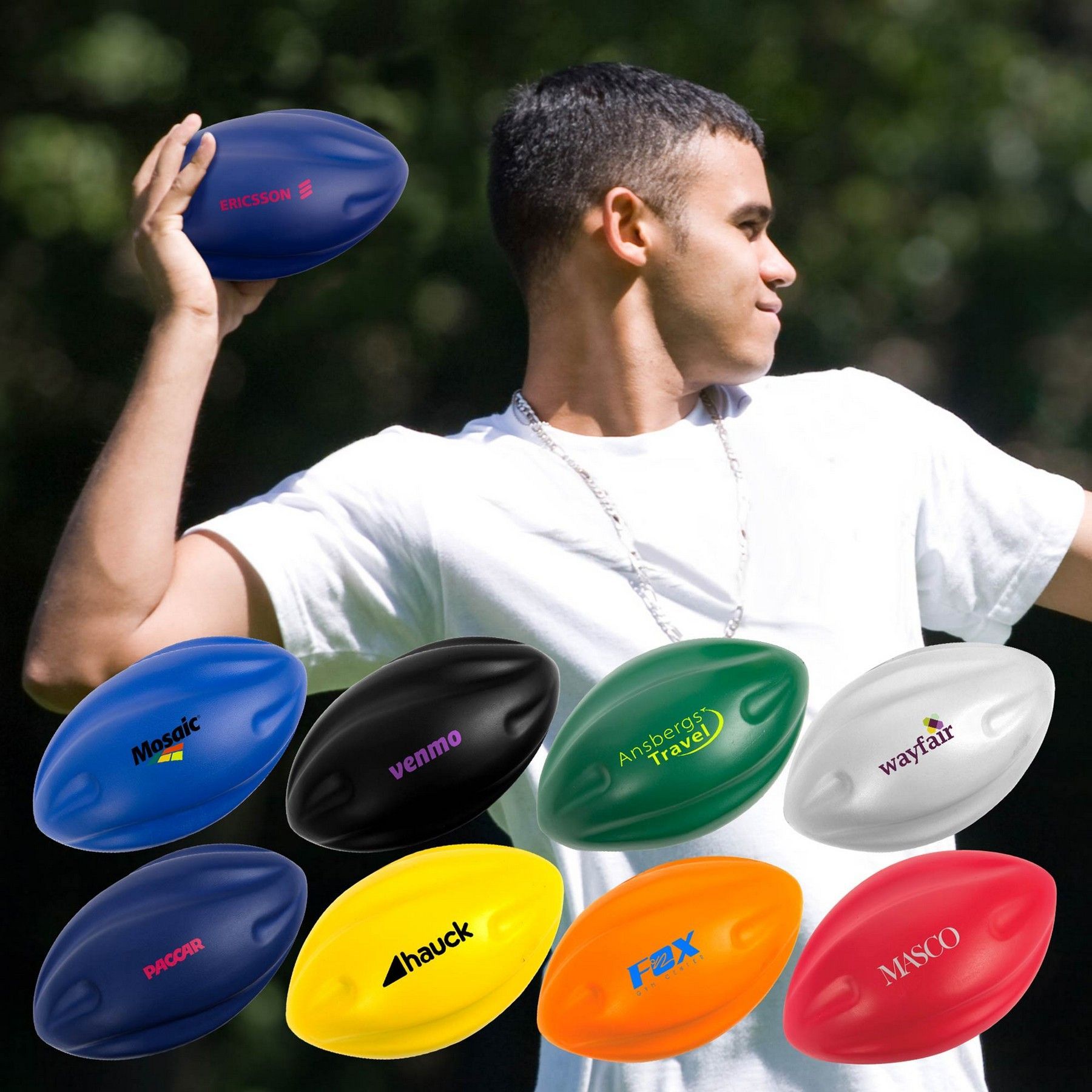 A man in a white shirt is throwing a frisbee in the air