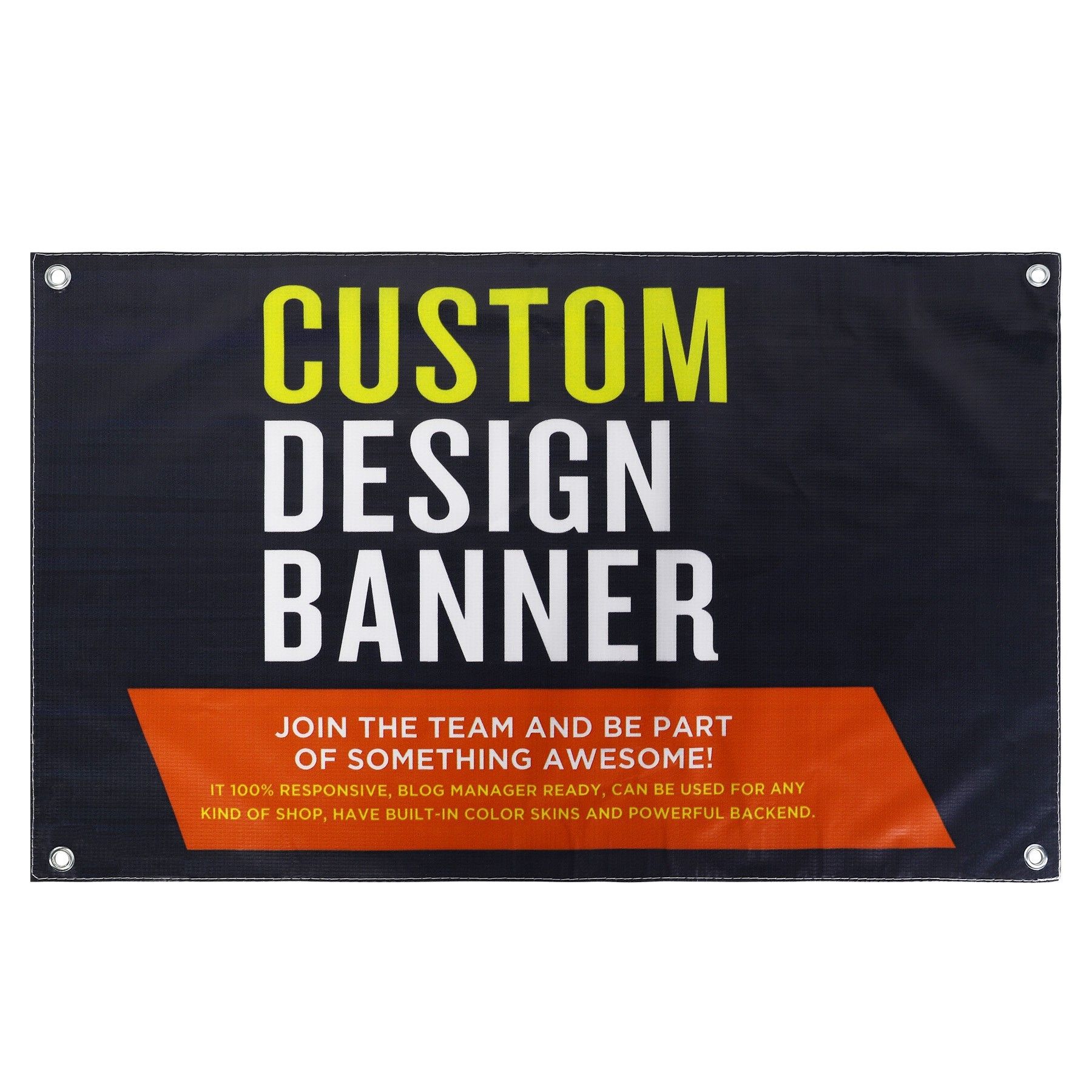 A custom design banner that says `` join the team and be part of something awesome ''
