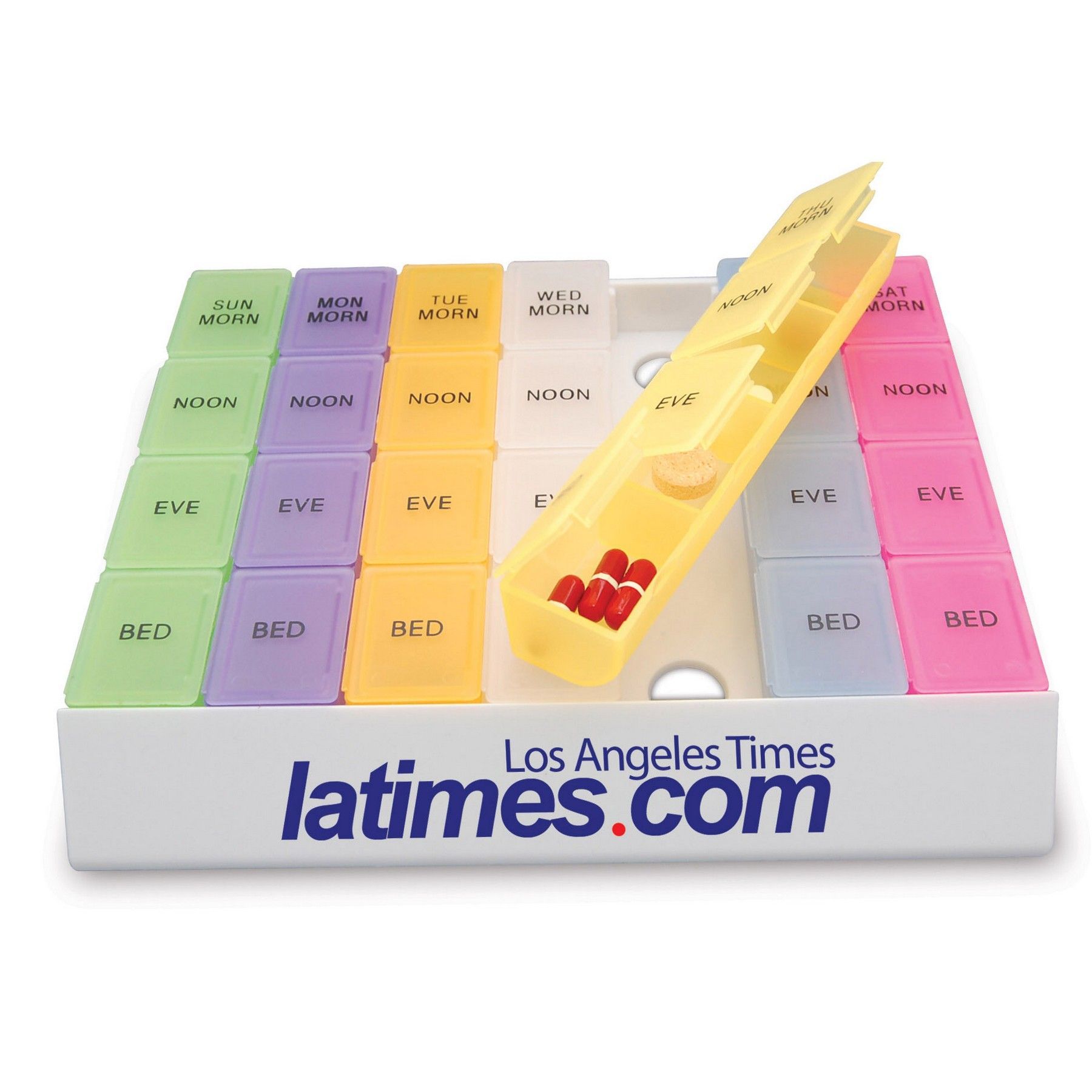 A weekly pill organizer from los angeles times