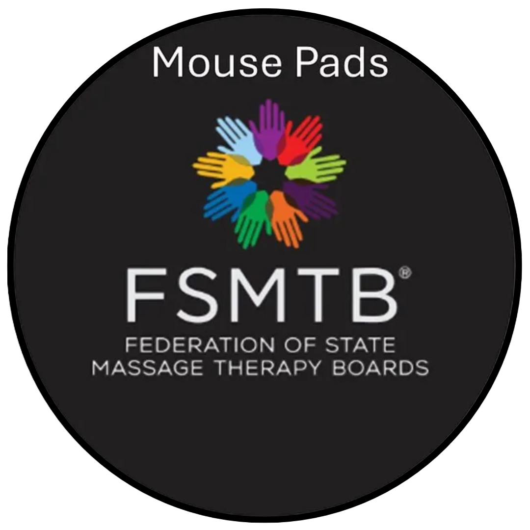 A logo for the federation of state massage therapy boards