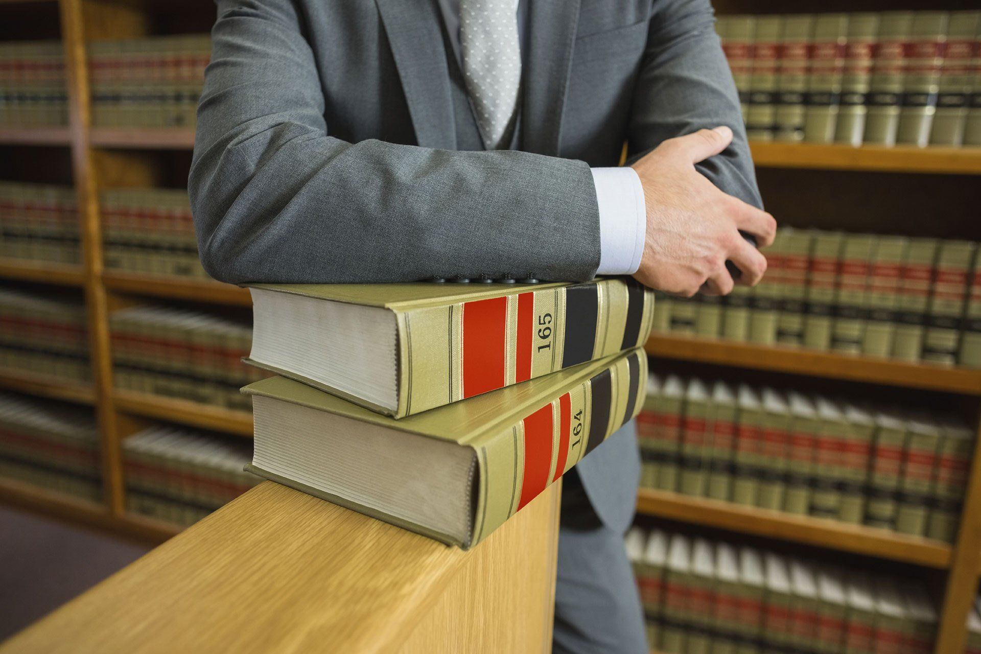 attorney with law books