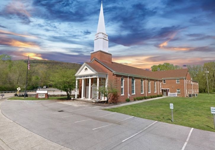 Falling Water Baptist Church Front View of Building