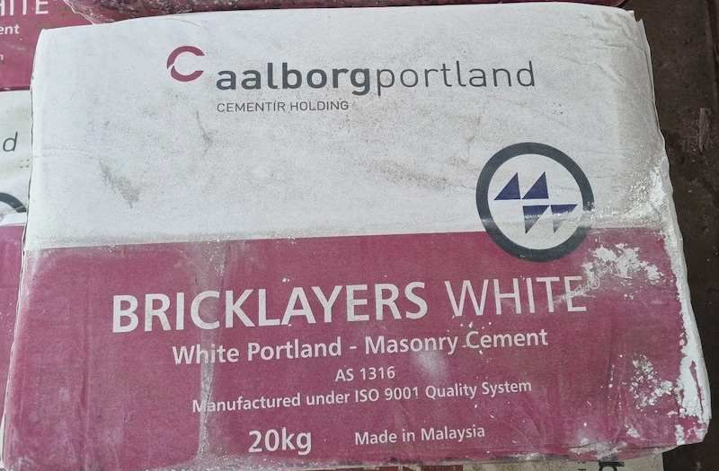 A Stack Of Bricklayers White Bricks Sitting On Top Of Each Other — Campbell's Truck and Bobcat and Landscape Supplies In Gympie, QLD