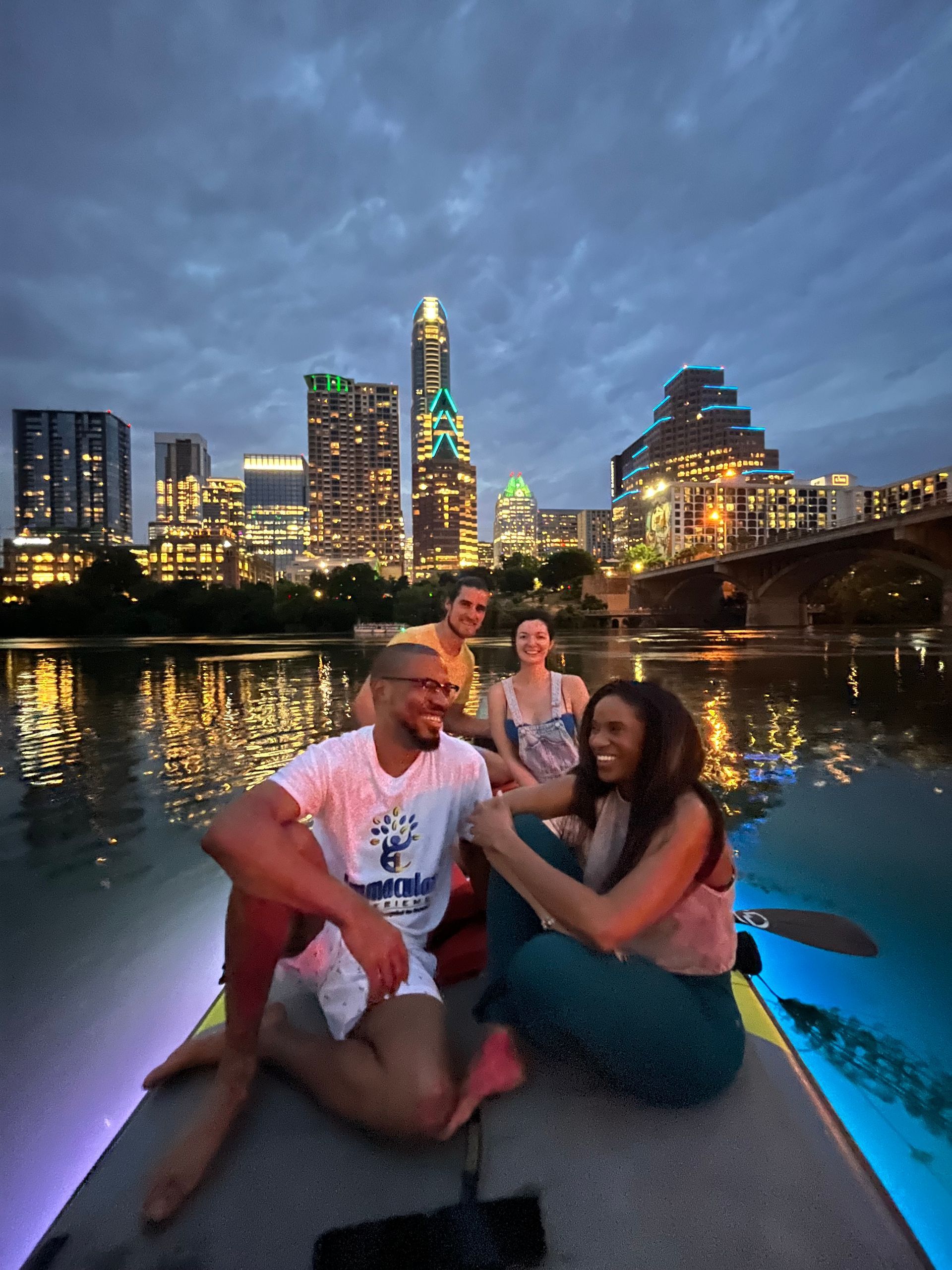 paddle board glow tour - austin kayak tours by boats and bats