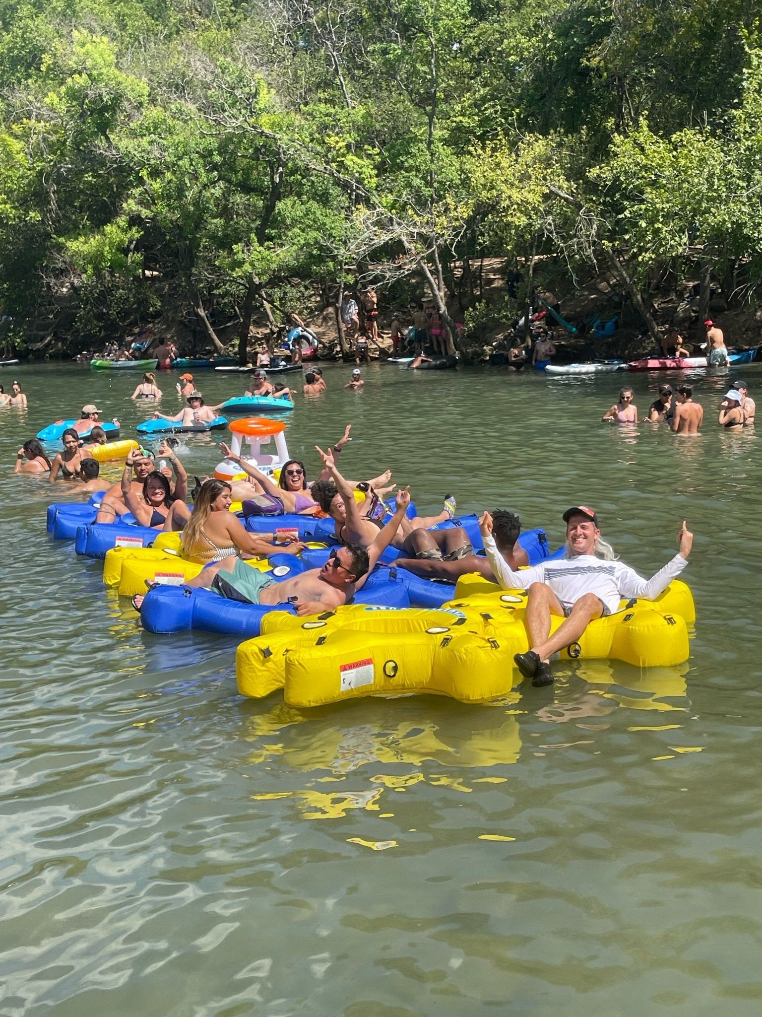 go tubing in austin's spring water - boats and bats kayak tours