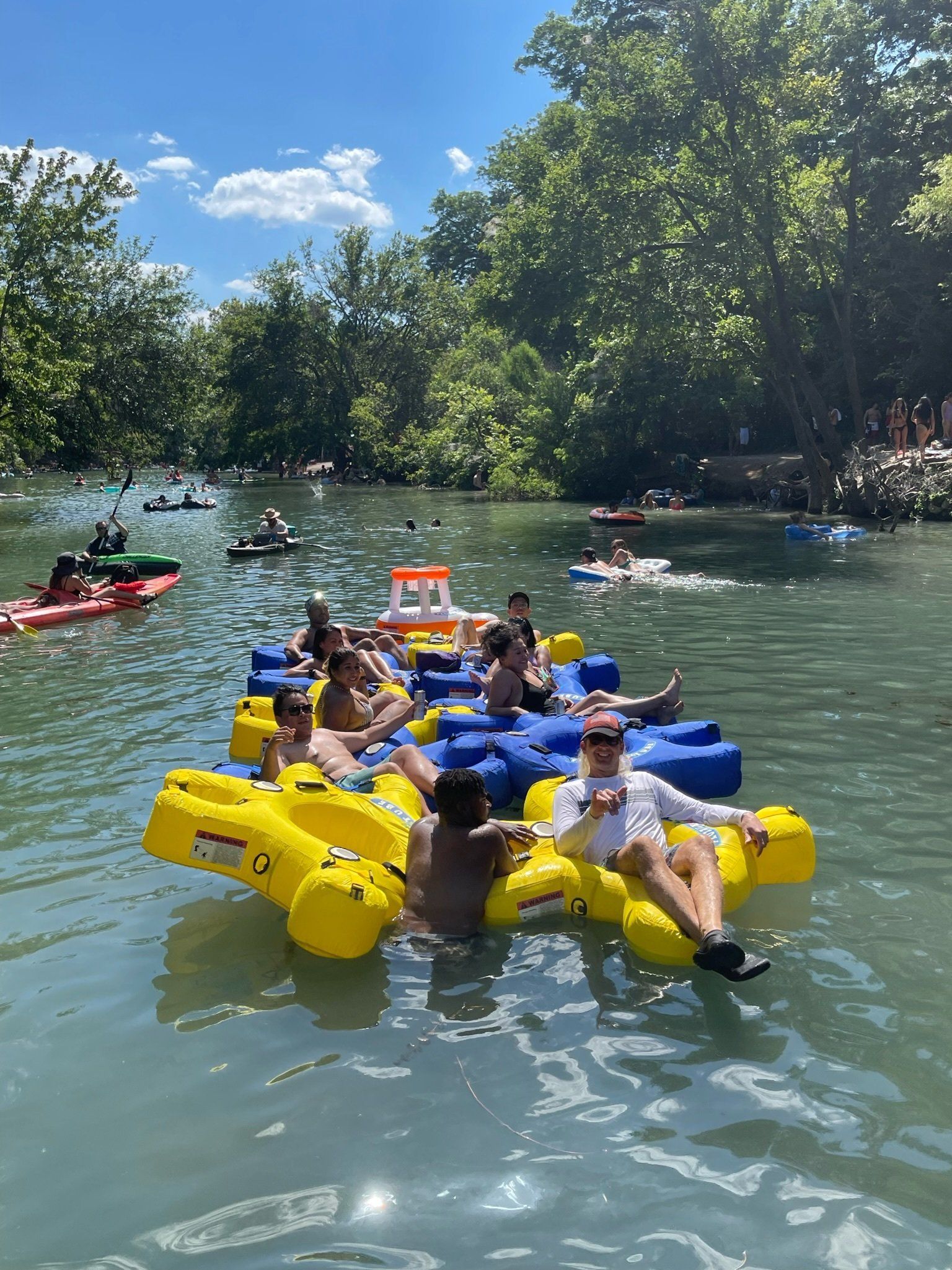 boats and bats tour guide group at the austin bat bridge