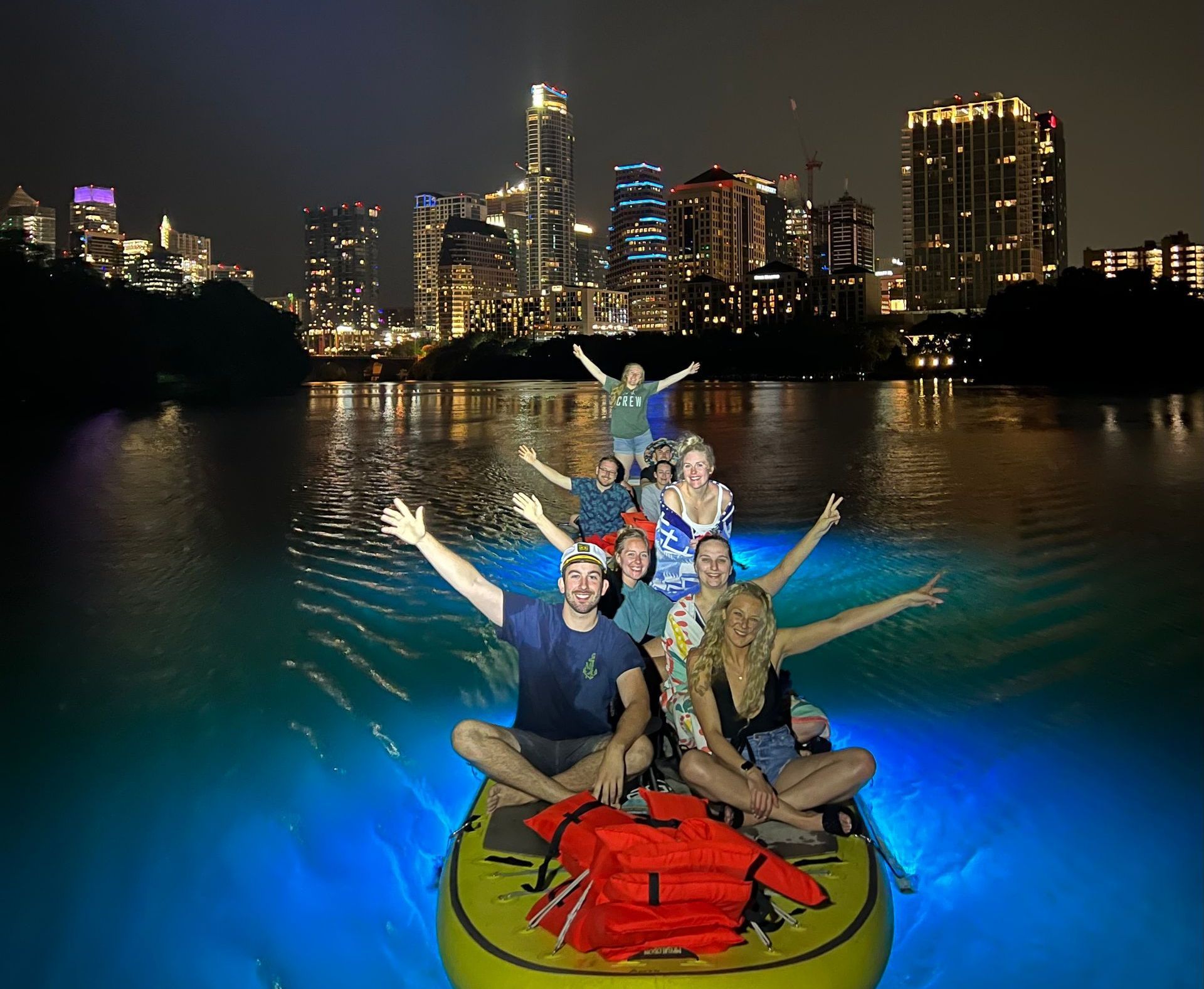 barton springs glow paddle board tour austin tx