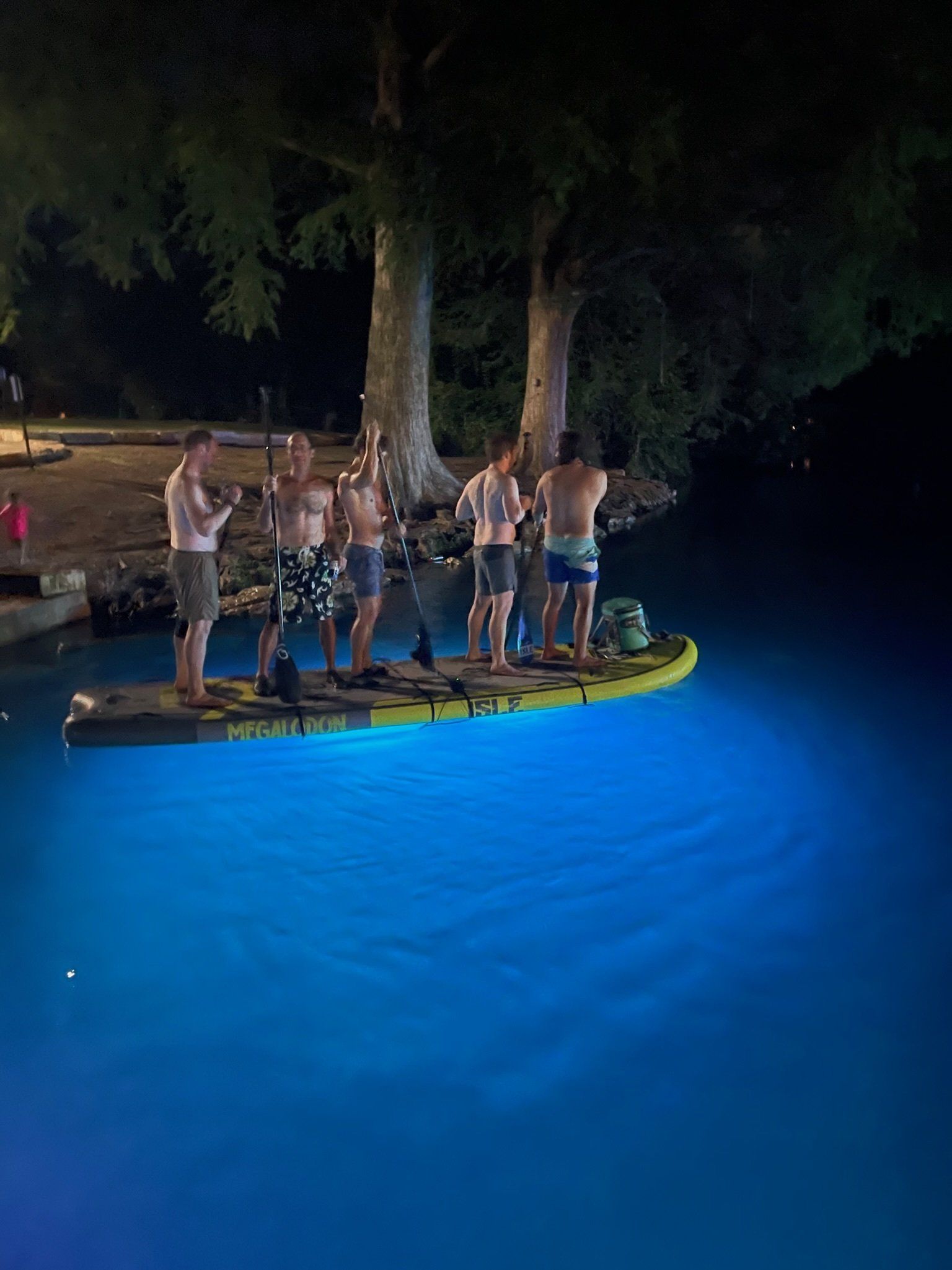 glow paddle board tours austin tx