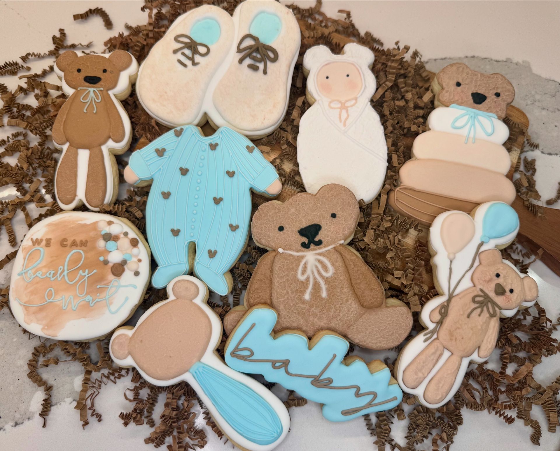 Beary Baby Shower Cookies