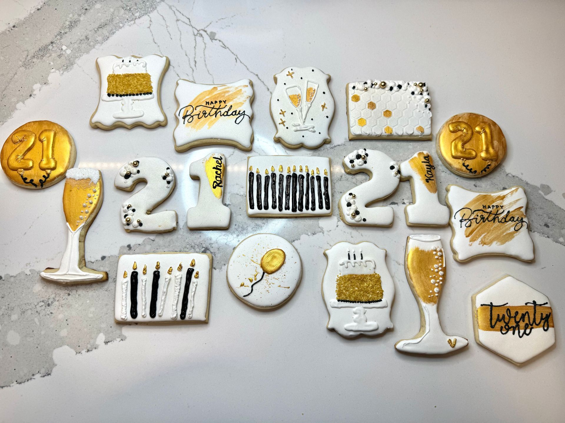 21st Birthday Cookies