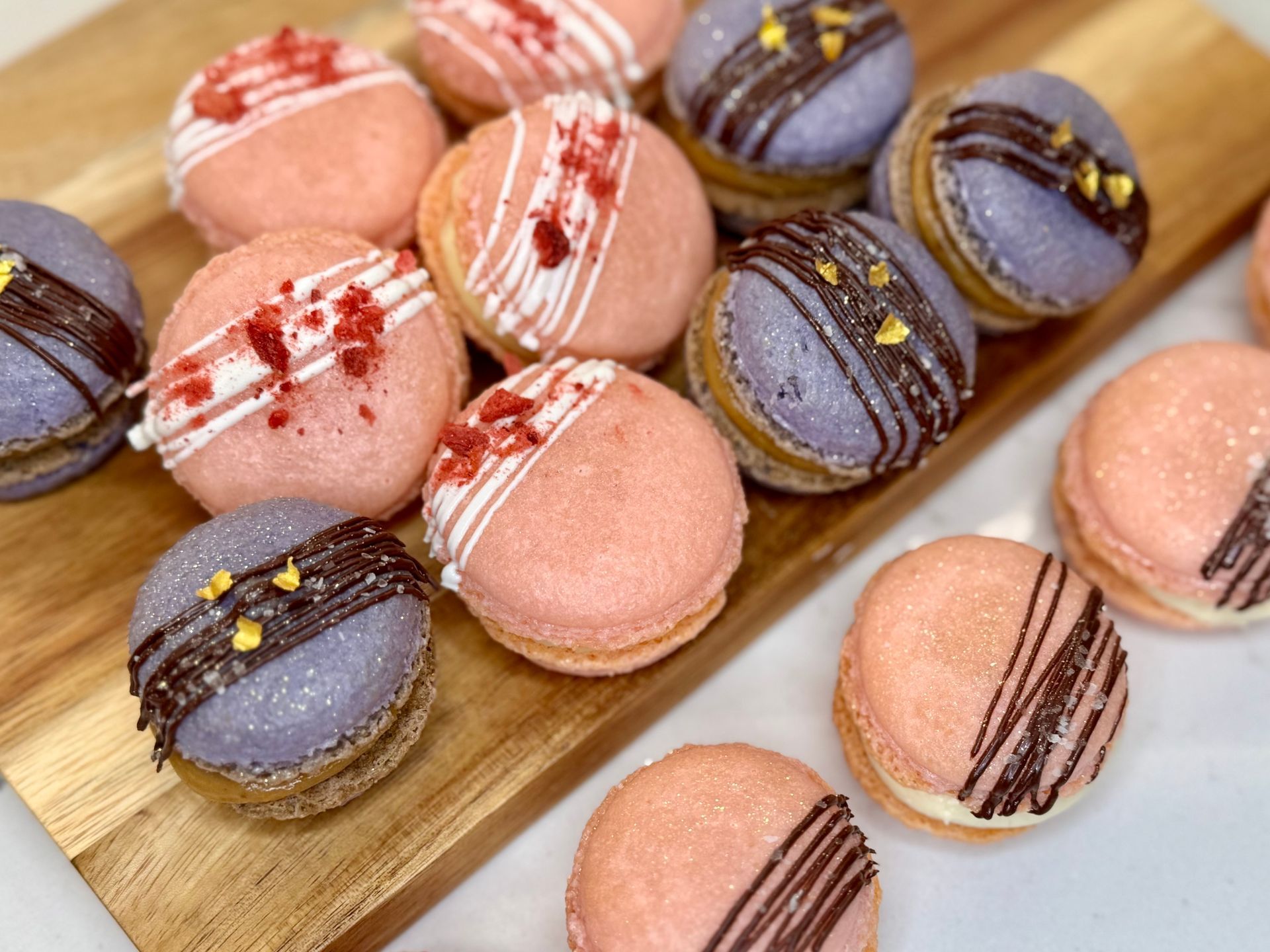 Dubai Chocolate Macarons