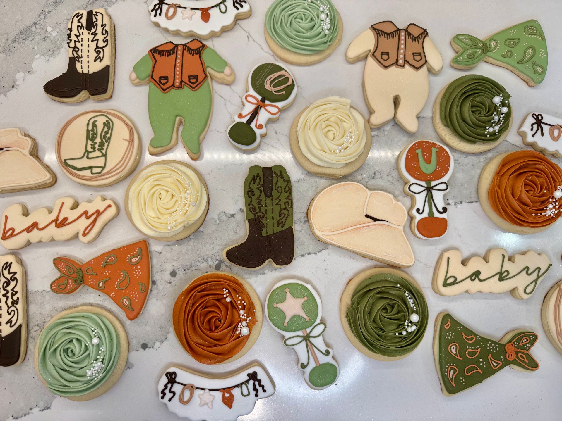 Rodeo Baby Shower Cookies