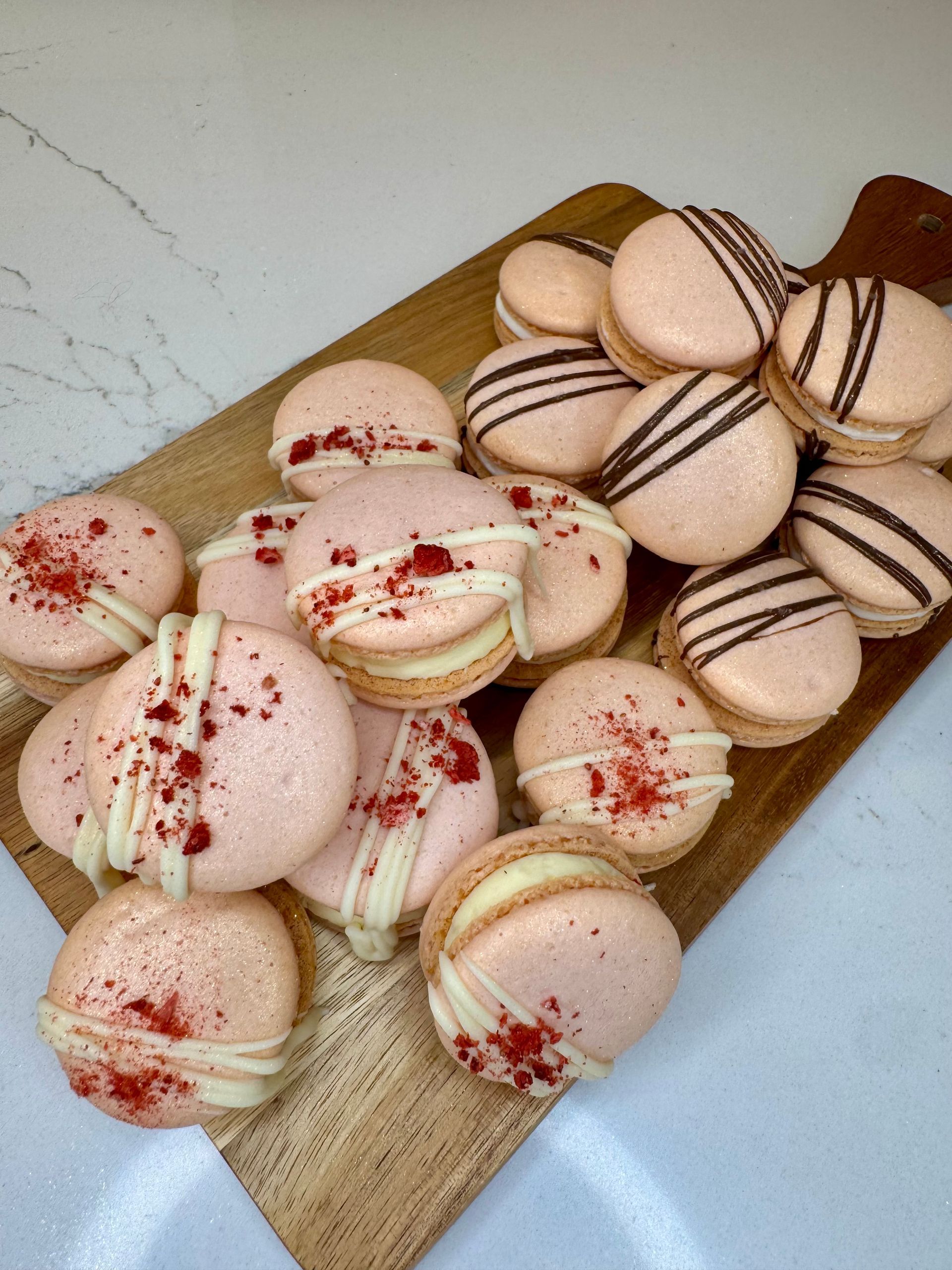 Strawberry Cheesecake Macarons