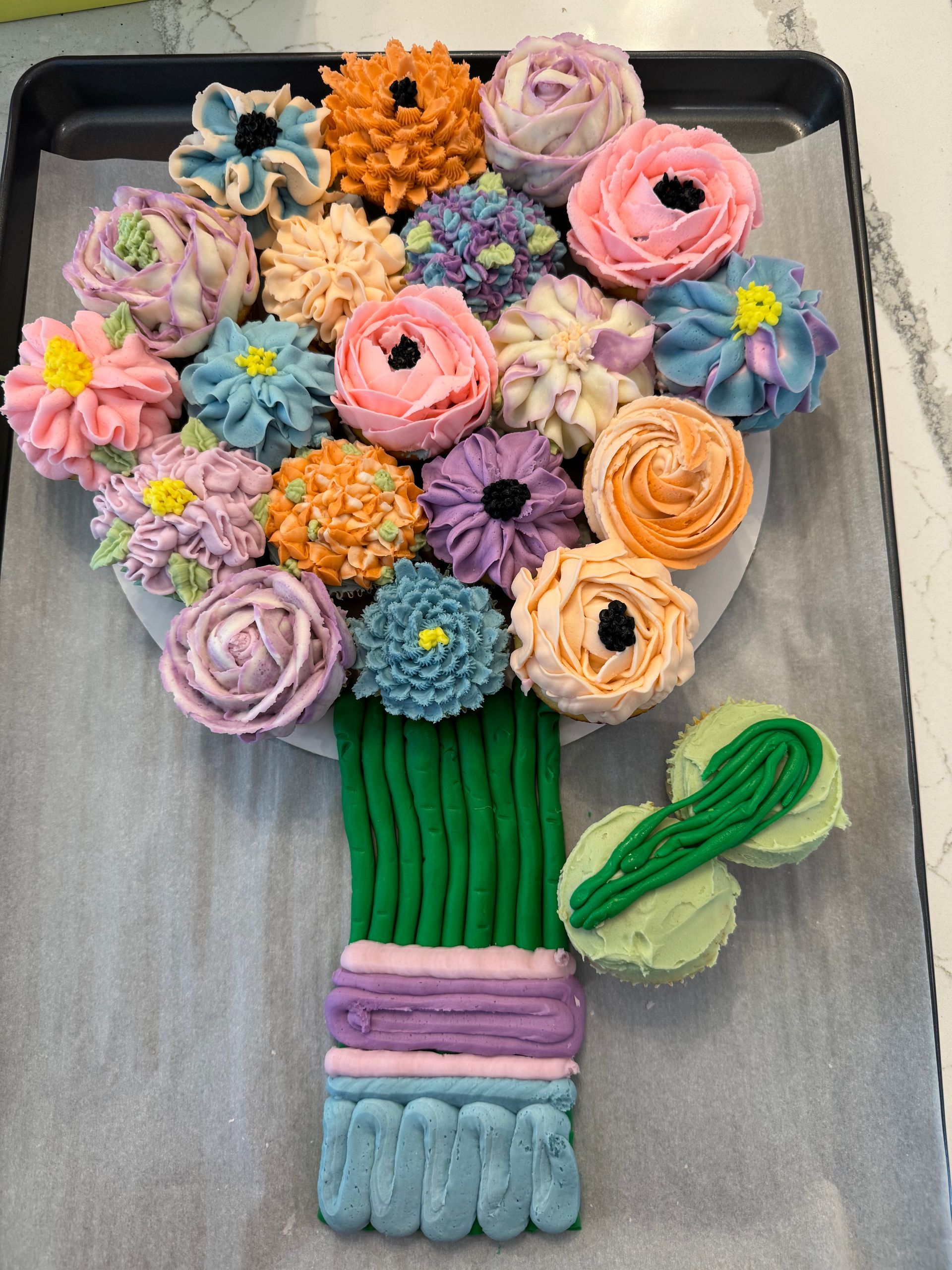 Floral Pull Apart Cake