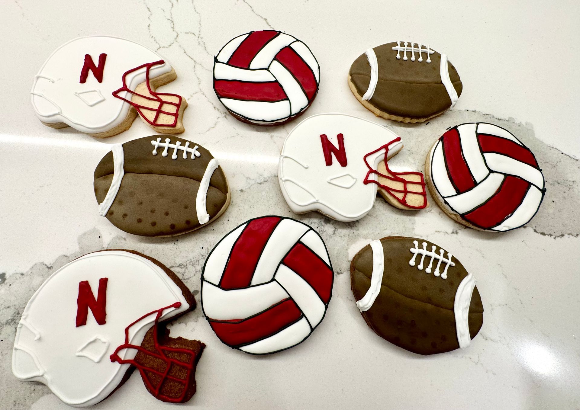 Nebraska Volleyball Cookies