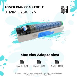 Es un cartucho de tóner compatible con una variedad de impresoras.