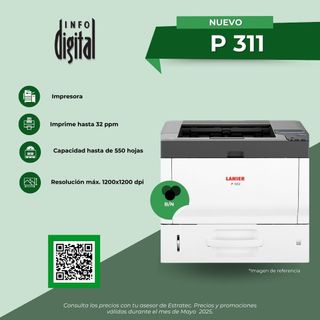Un anuncio de una impresora que dice nueva p 311