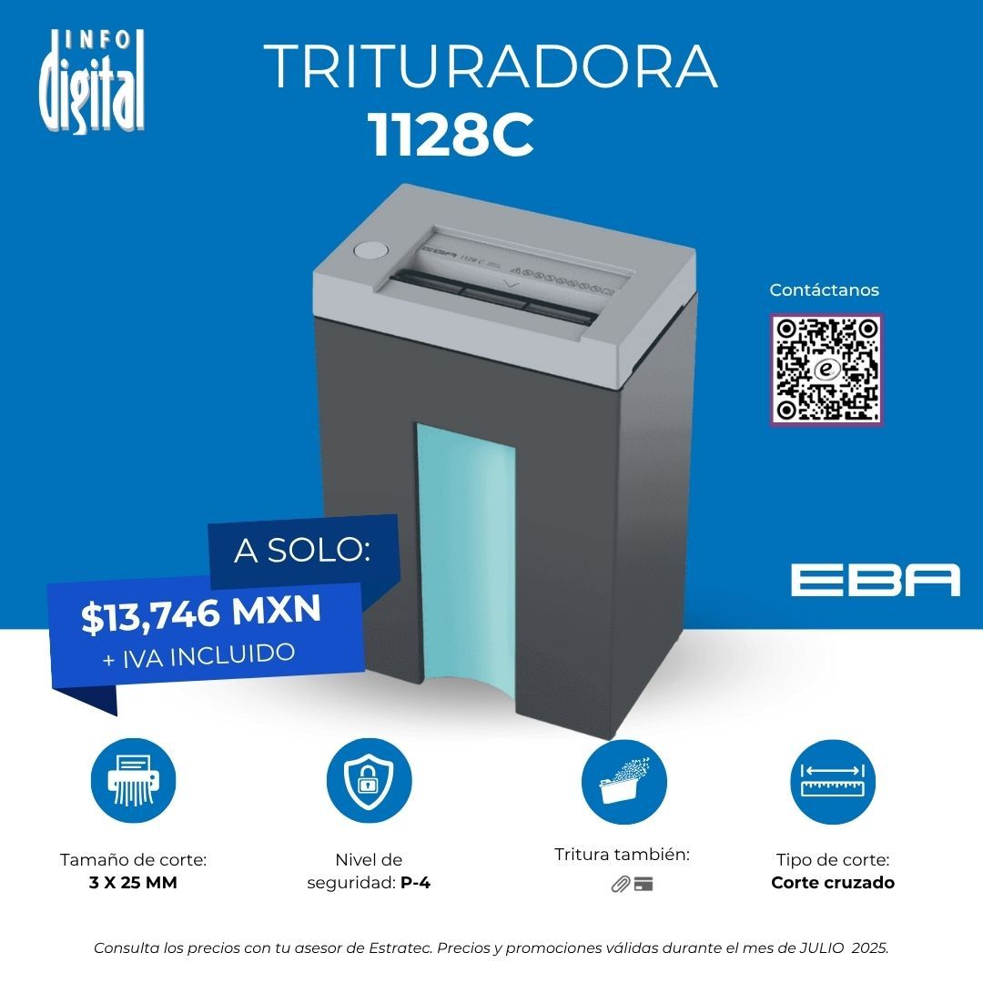 Un anuncio de una trituradora de papel que cuesta $ 13,746