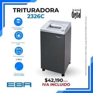 Un anuncio de una trituradora de papel que cuesta $ 42,190