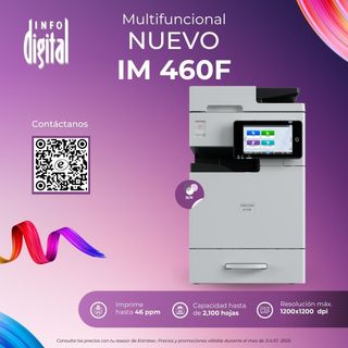 Un cartel para una impresora que dice nuevo im 460f
