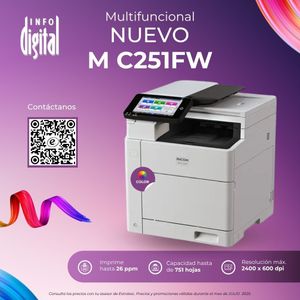 Un anuncio de una impresora llamada im c300