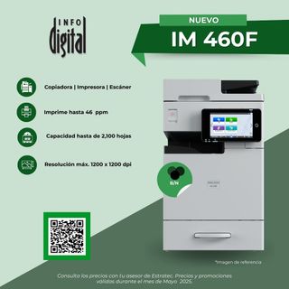 Un cartel para una impresora que dice nuevo im 460f