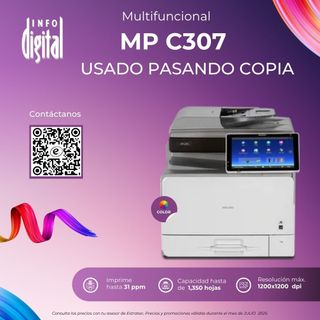 An ad for usado pasando copia mp c307