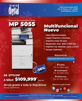 Un cartel de una impresora que dice nuevo m 320f