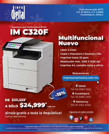 Un anuncio de una impresora llamada im c300