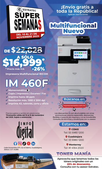 Un anuncio de una impresora que dice nueva p 311