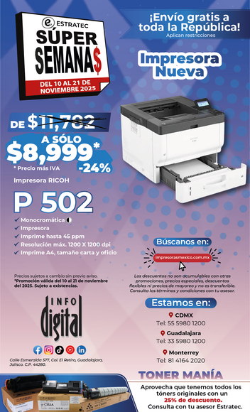 Un anuncio de una impresora que dice nueva p 311