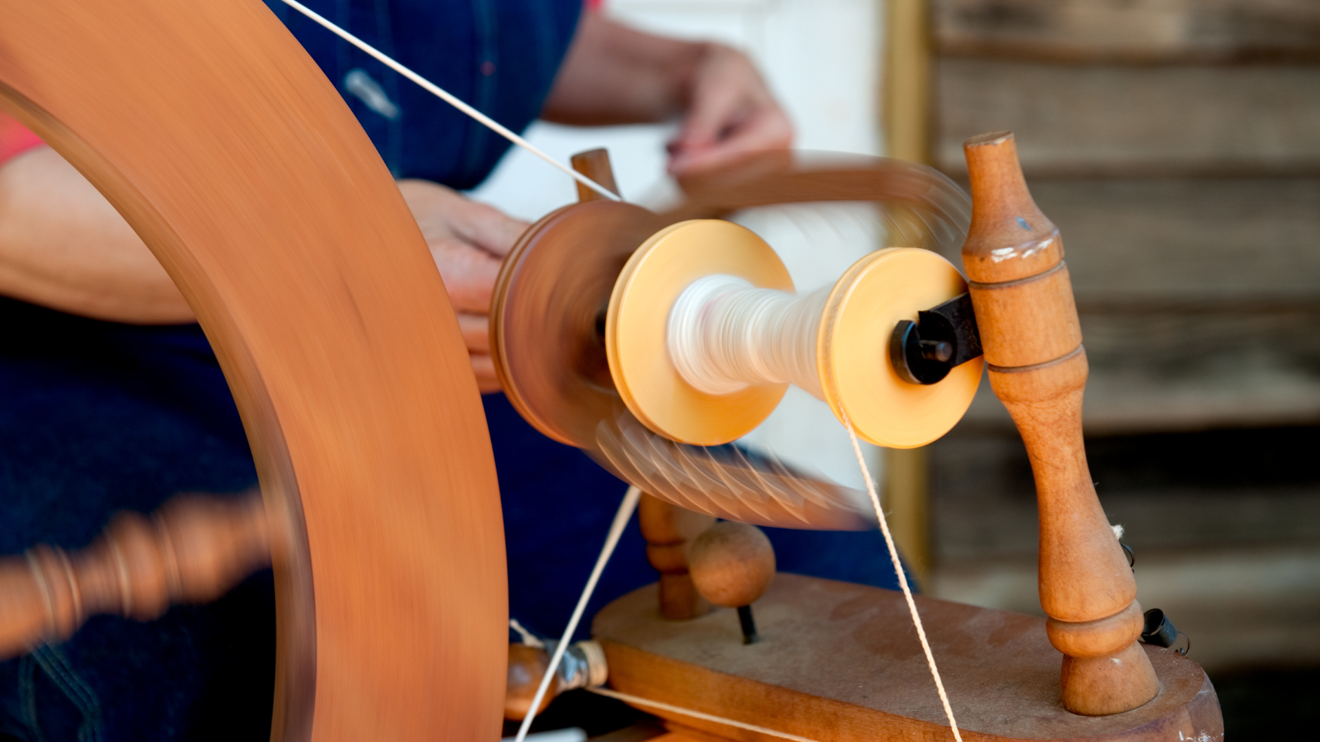 woman at a loom