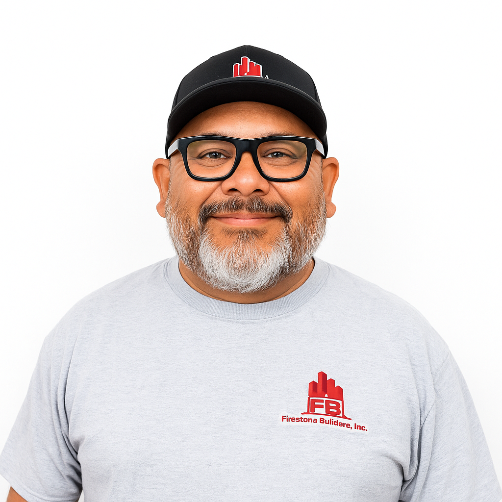 A man wearing glasses and a hat is smiling for the camera.