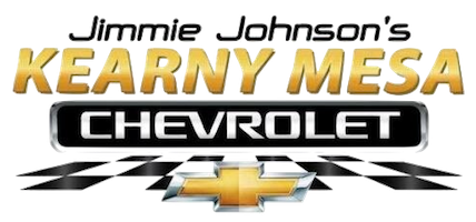 A logo for jimmie johnson 's kearny mesa chevrolet