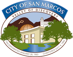 The logo for the city of san marcos valley of discovery