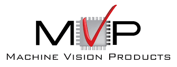 A logo for machine vision products with a red check mark