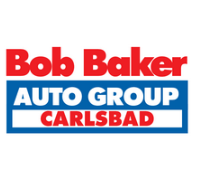 Bob baker auto group carlsbad logo on a white background